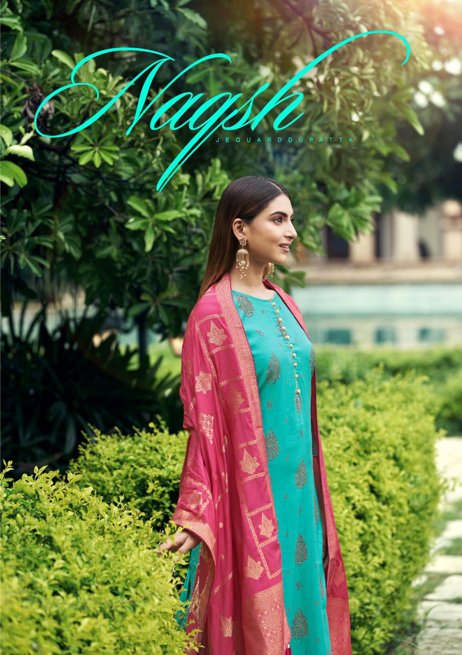 Naqsh Fancy Festive Wear Heavy Muslin SIlk Designer Salwar Suit Collection